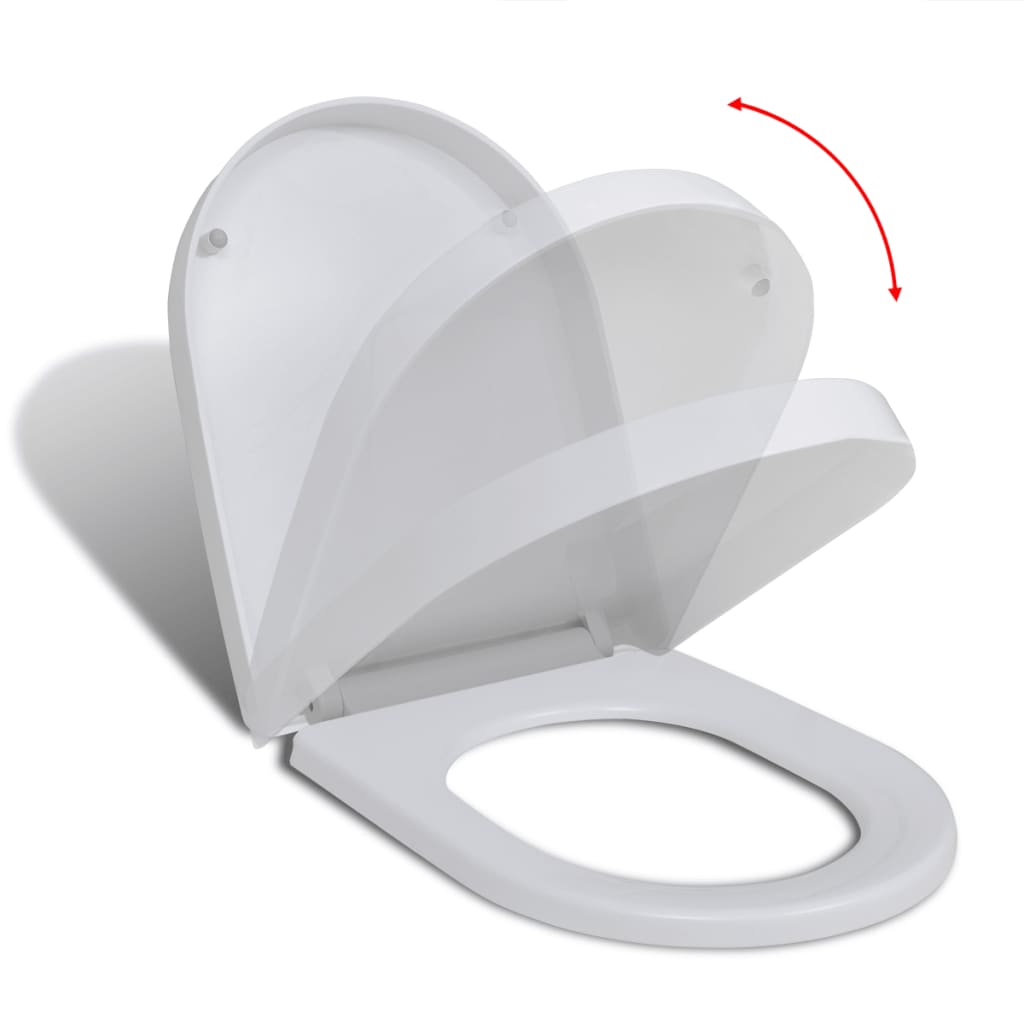 Toiletbril Soft-Close Met Quick-Release Ontwerp Vierkant