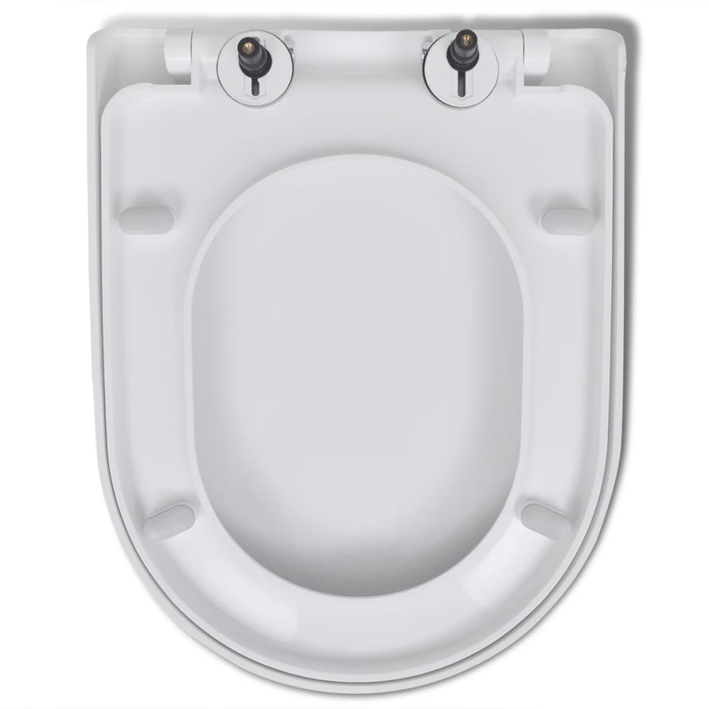 Toiletbril Soft-Close Met Quick-Release Ontwerp Vierkant