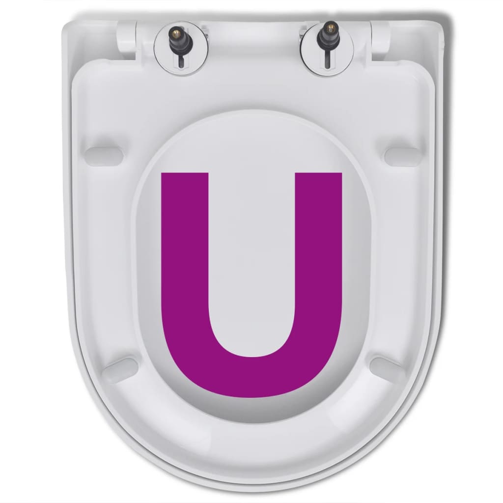Toiletbril Soft-Close Met Quick-Release Ontwerp Vierkant