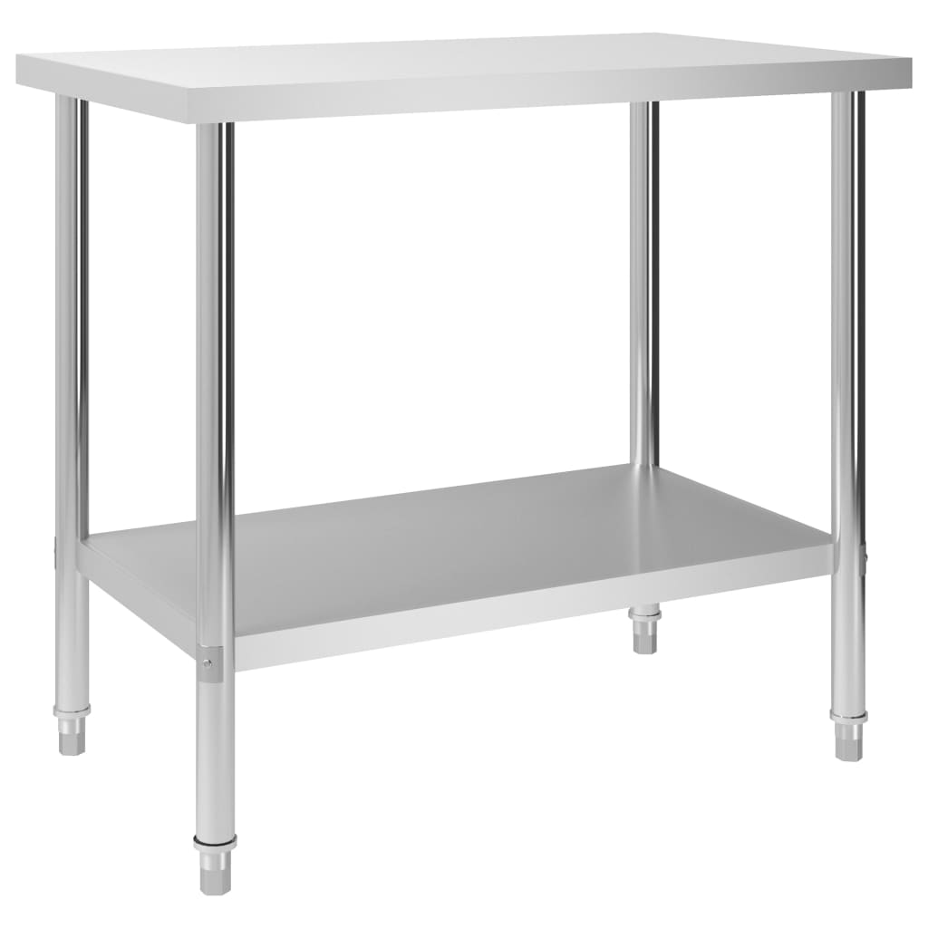 Keukenwerktafel Met Spatscherm Roestvrij Staal