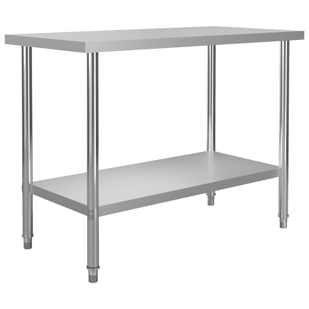 Keukenwerktafel Met Spatscherm Roestvrij Staal