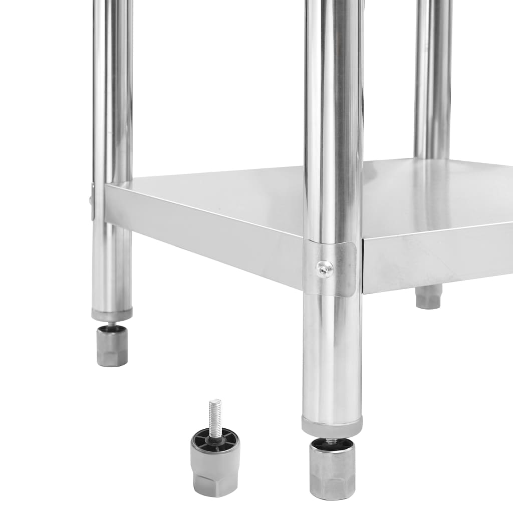 Keukenwerktafel Met Spatscherm Roestvrij Staal