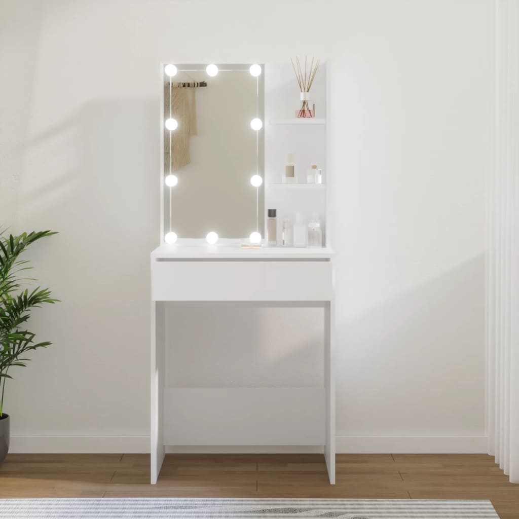 Kaptafel Met Led-Verlichting 60X40X40 Cm