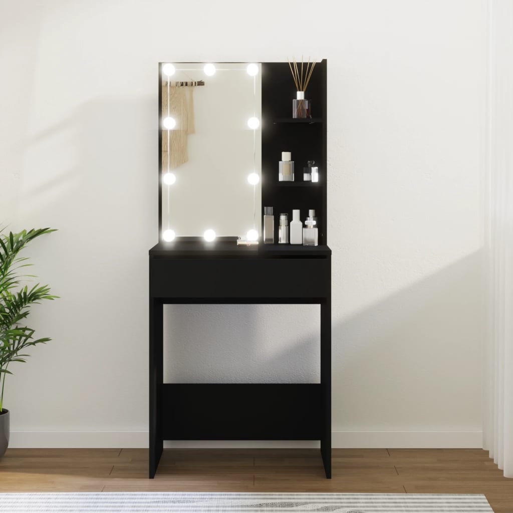 Kaptafel Met Led-Verlichting 60X40X40 Cm
