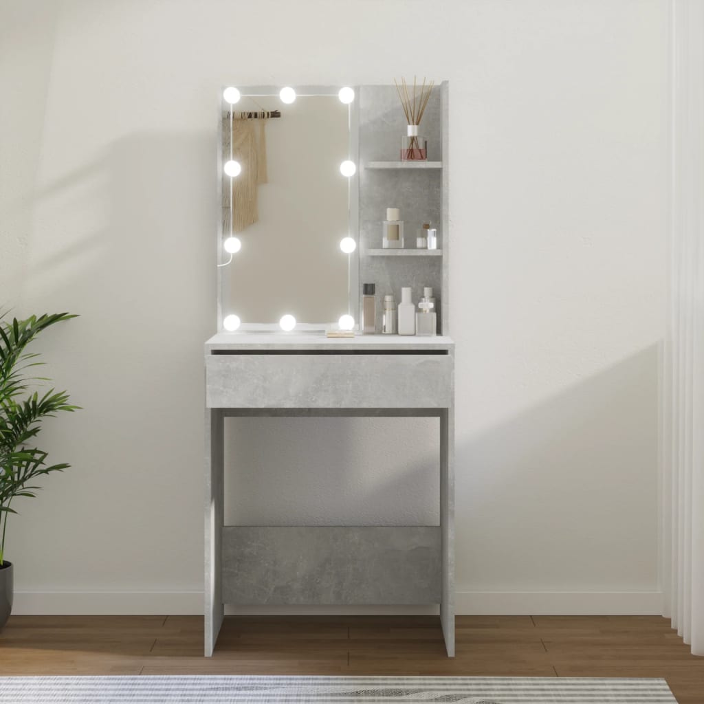 Kaptafel Met Led-Verlichting 60X40X40 Cm