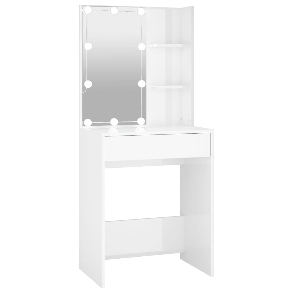 Kaptafel Met Led-Verlichting 60X40X40 Cm