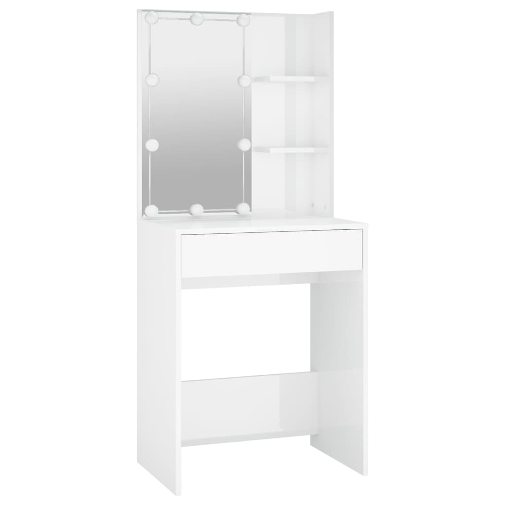 Kaptafel Met Led-Verlichting 60X40X40 Cm