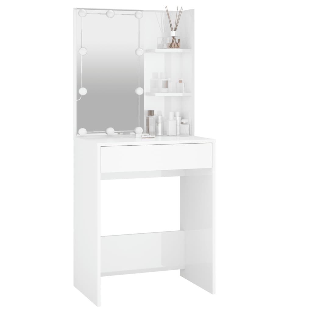 Kaptafel Met Led-Verlichting 60X40X40 Cm