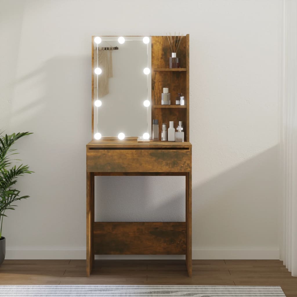 Kaptafel Met Led-Verlichting 60X40X40 Cm