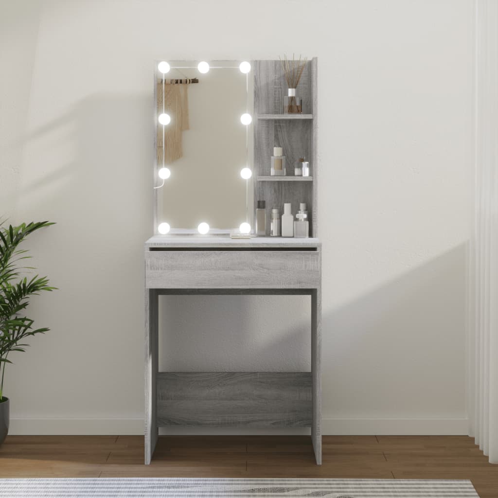 Kaptafel Met Led-Verlichting 60X40X40 Cm