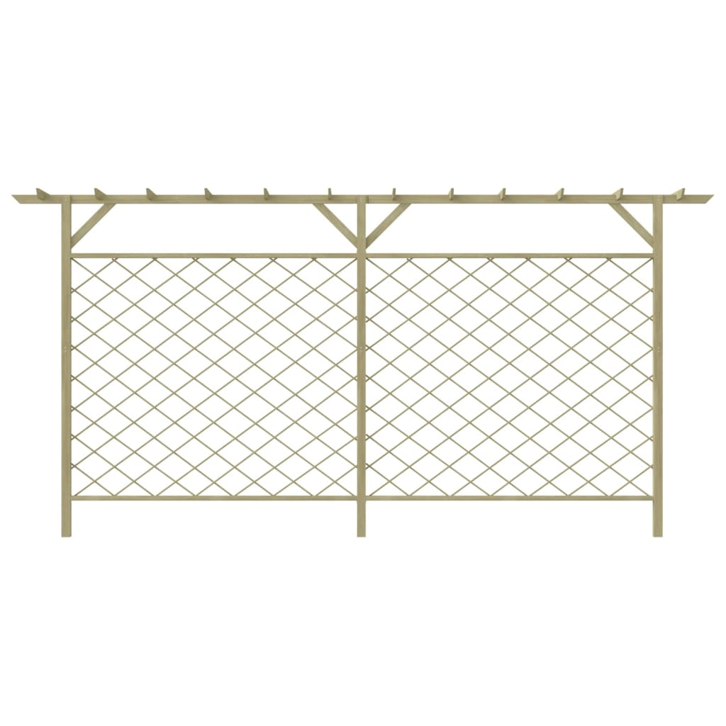 Tuinhek Met Latwerk En Pergola Hout