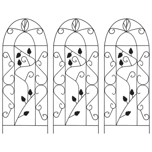 Plantenklimrekken 40X100 Cm Ijzer Zwart