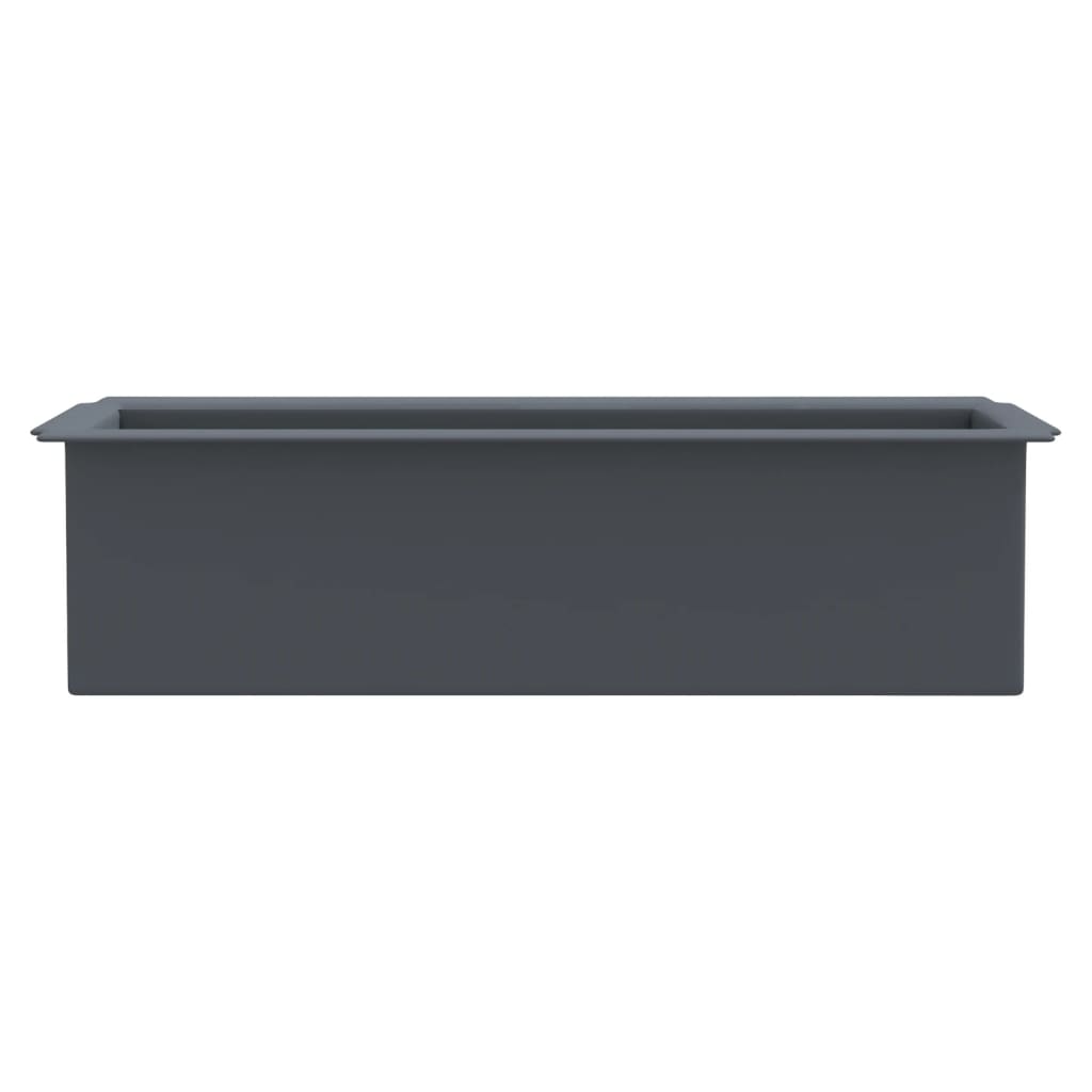 Bloembakken Voor Europallets 12 St 36X13,5X9,5 Cm Pp Grijs