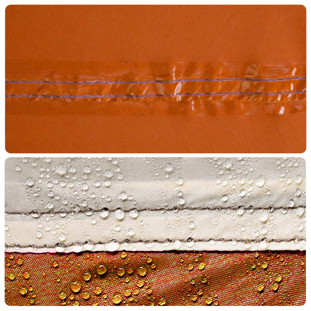 Kampeerluifel Waterdicht 460X305X210 Cm Grijs En Oranje