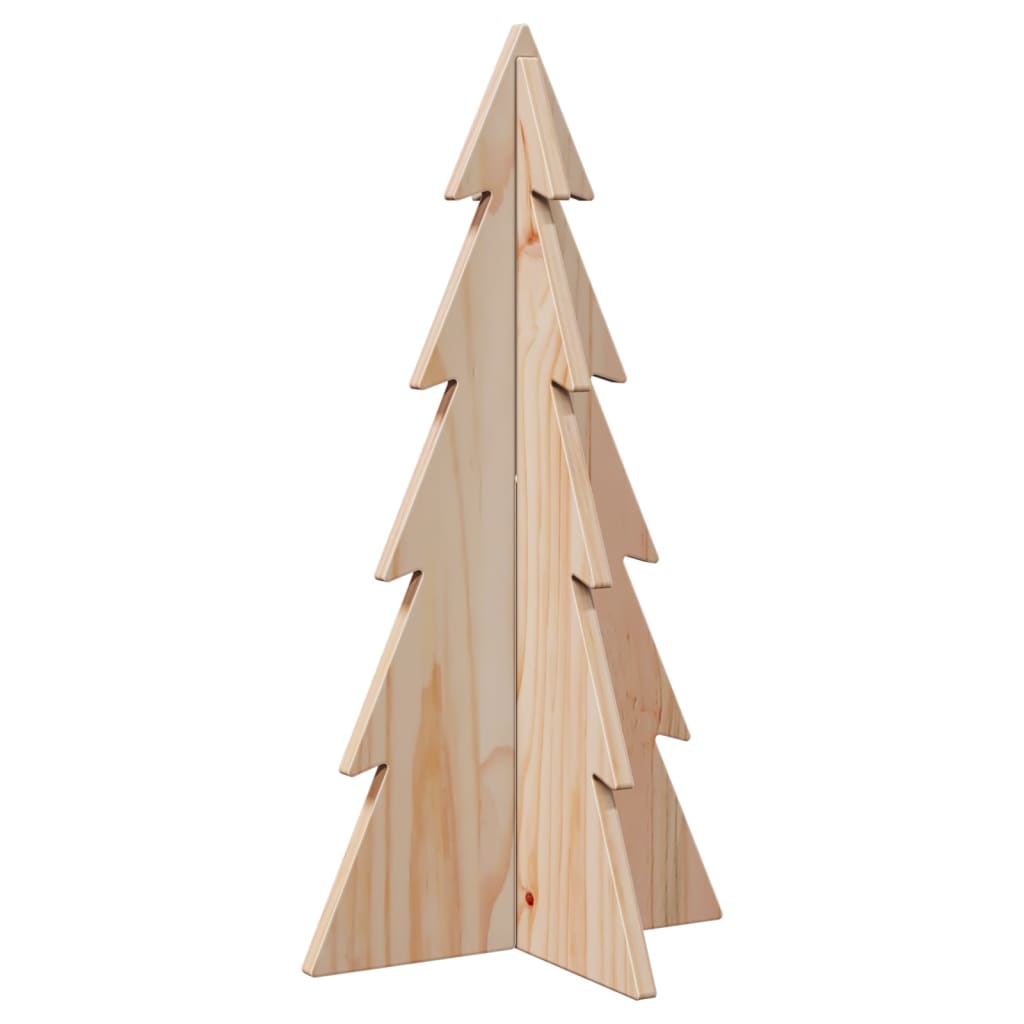 Kerstdecoratie Kerstboom 59,5 Cm Massief Grenenhout